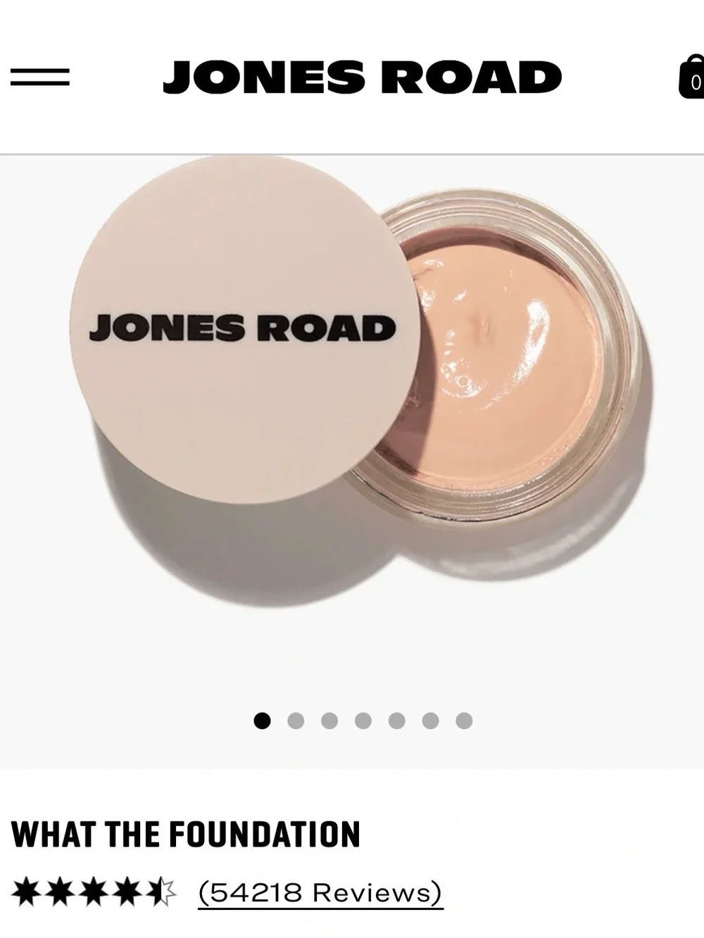 Jones Road What The Foundation in Porcelain